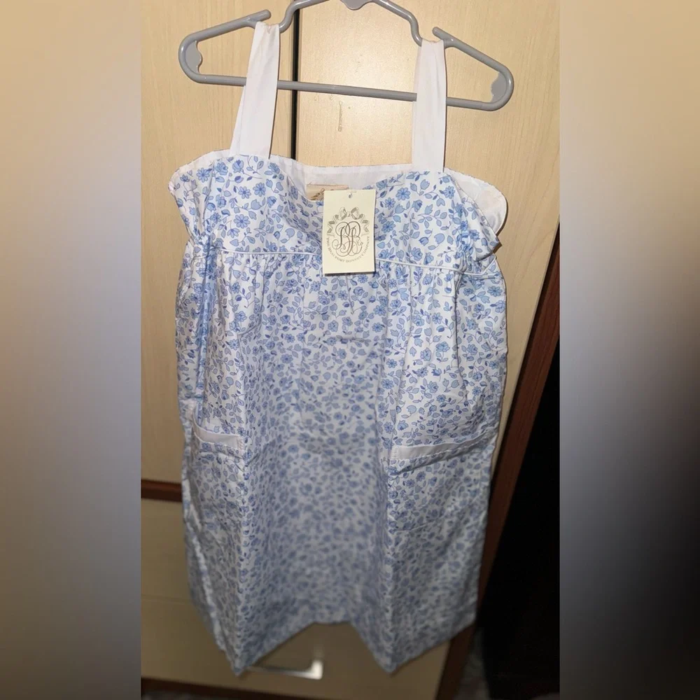 The Beaufort Bonnet Company Millie Day Dress Greenbriar Garden Blue Size 12